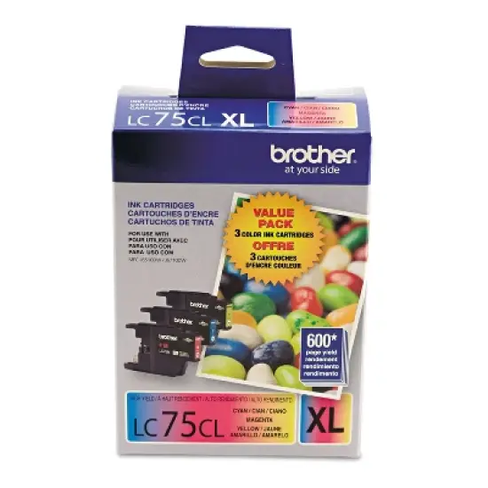 Brother LC753PKS Innobella High-Yield Ink Cyan/Magenta/Yellow 3/PK image {2}