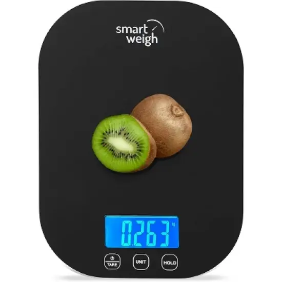 Smart Weigh Digital Food Scale -  11-pound capacity -  Black image {8}