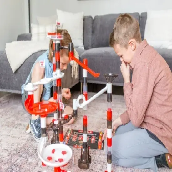 Marble Genius Marble Run Racing Set - 200 Complete Pieces image {4}