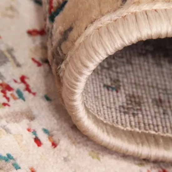 Vintage Distressed Medallion Indoor Area Rug or Runner by Blue Nile Mills  image {3}