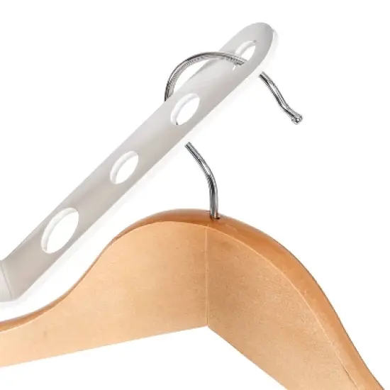 Honey-Can-Do Coat Rack White/Natural image {3}