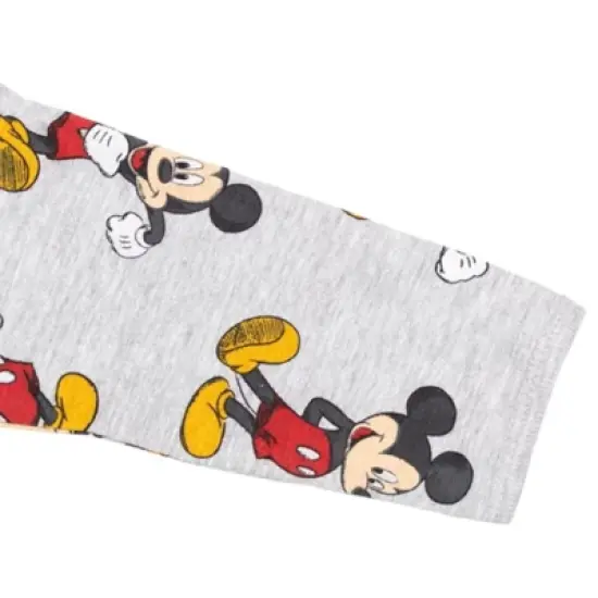 Disney Mickey Mouse Footed Baby 2 Pack Zip Up Sleep N' Play Coveralls Newborn to Infant image {5}