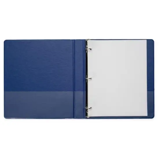 School Smart D Ring Binder, Polypropylene, 1 Inch, Blue image {2}