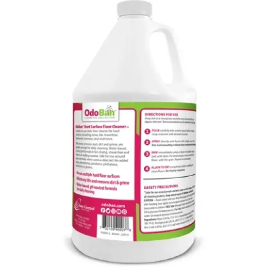 OdoBan Ready-to-Use Hard Surface Floor Cleaner, Streak Free and Neutral PH Formula, 1 Gallon image {1}