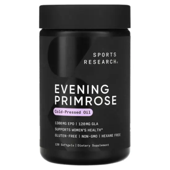 Sports Research Evening Primrose, 1,300 mg, 120 Softgels image {3}