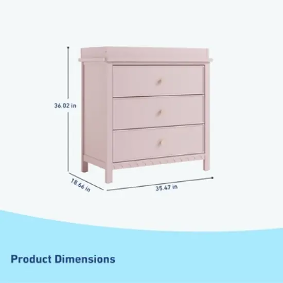 Graco Sasha 3 Drawer Dresser with Removable Changing Topper image {5}