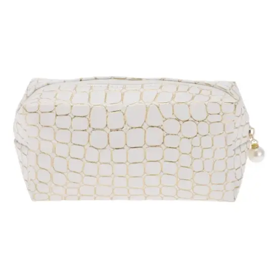 Unique Bargains Women Portable Stone Pattern Makeup Bag 1 Pc image {6}