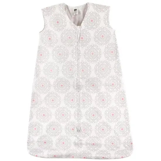 Hudson Baby Infant Girl Cotton Sleeveless Wearable Sleeping Bag, Sack, Blanket, Floral image {1}