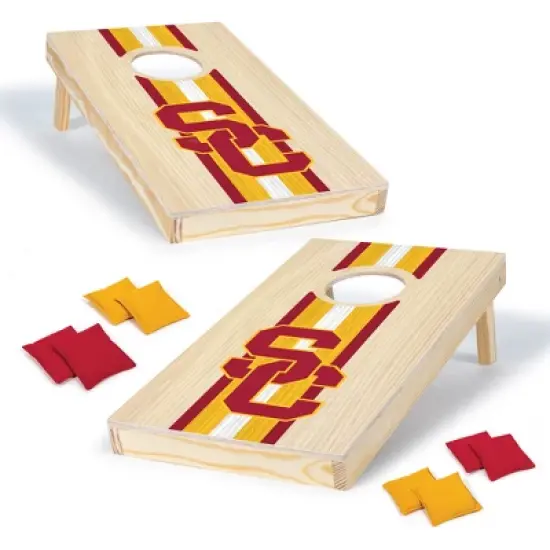 NCAA USC Trojans 1'x2' Wood Cornhole Set image {7}