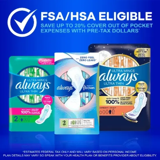 Always Ultra Thin Pads - Regular Absorbency - Size 1 image {8}