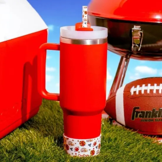 CharCharms Tailgate Water Bottle Boot Pattern image {1}