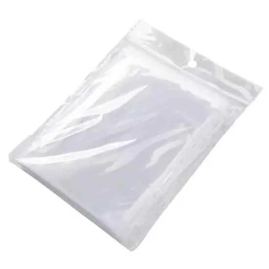 Juvale 20 Pack Disposable Rain Ponchos Family Pack, Emergency Ponchos with Hood, Clear Plastic, One Size Fits All image {7}