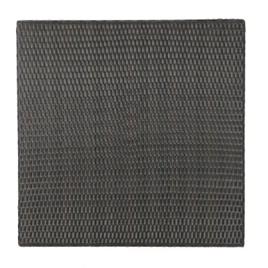 PAGED Wicker Outdoor Dining Table Round Patio Dining Table with Powder Coated Frame for Patio, Lawn, Poolside image {1}