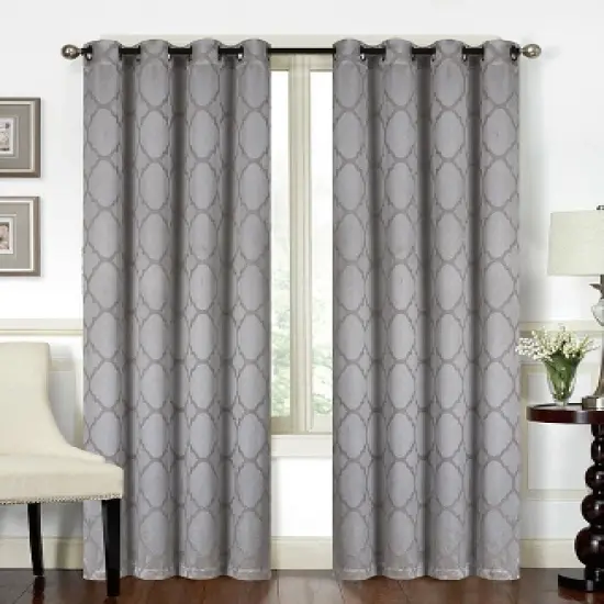 GoodGram 2 Pack Hotel Thermal Grommet 100% Blackout Window Curtain Panels image {2}