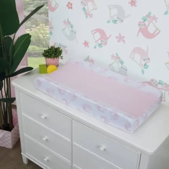 Little Love by NoJo Tropical Garden Changing Pad Cover image {1}