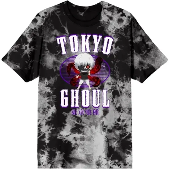 Junior's Tokyo Ghoul Chibi Anime Character Black Cloud Real Wash Graphic Tee image {4}