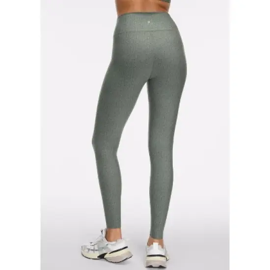 Peloton Women's Cadent High Rise Legging 25", Green Fog Crosshatch image {2}