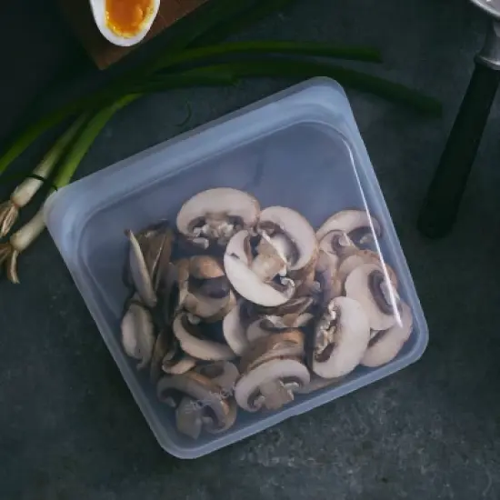 stasher Premium Silicone Reusable Food Storage Bags Lunch Starter Kit - Clear - 4pk image {1}