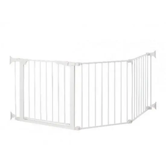 Tramull Custom Fit Auto Close ConfigureGate Hardware Mounted Gate - White image {1}