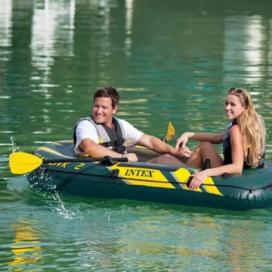 Intex Seahawk 2 Inflatable Boat Set + Oars/Pump/Motor Mount | 68347EP + 68624E image {3}