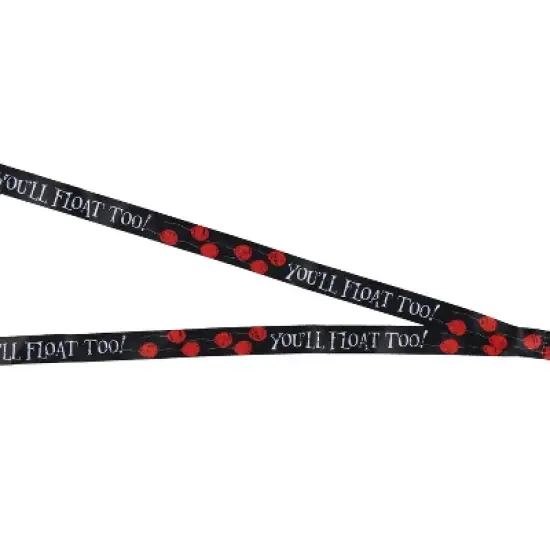 IT Pennywise Clown You'll Float Too! ID Badge Holder Lanyard w/ Rubber Pendant image {2}