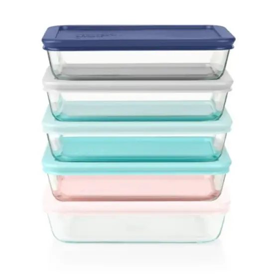 Pyrex 10pc Glass Meal Prep Set image {1}