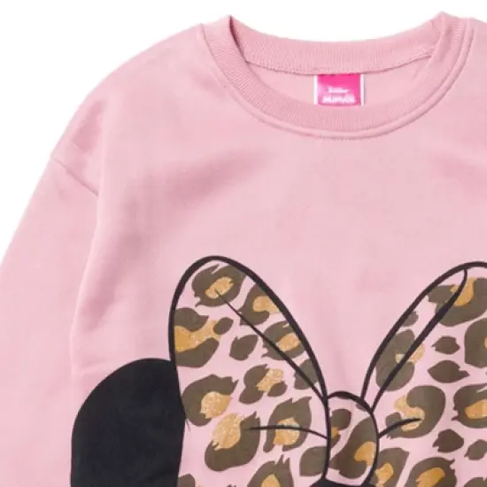 Disney Lilo & Stitch Minnie Mouse Girls Fleece Sweatshirt and Jogger Pants Little Kid to Big Kid  image {4}