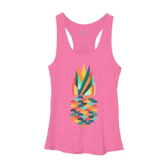 Women's Design By Humans Geometric Pineapple By radiomode Racerback Tank Top image {10}