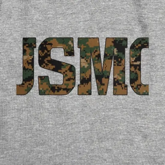 Women's US Marine Corps Usmc Camo Fill Sleeveless Crop Top Tank image {1}