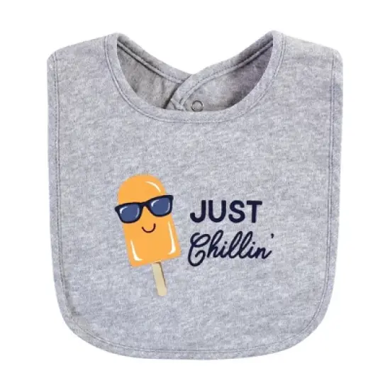 Hudson Baby Infant Boy Cotton Bibs, Ice Cream Truck, One Size image {4}