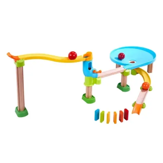 HABA Kullerbu Traffic Jam Ball Track 33 Piece Set with Funnel image {2}