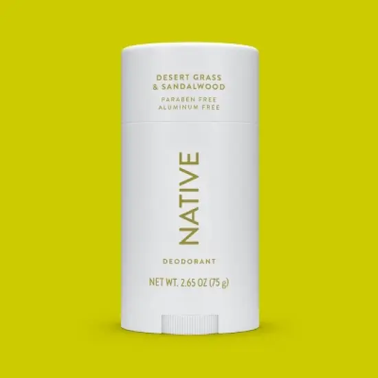 Native Solid Deodorant - Desert Grass & Sandalwood - Aluminum-Free 2.65oz image {7}