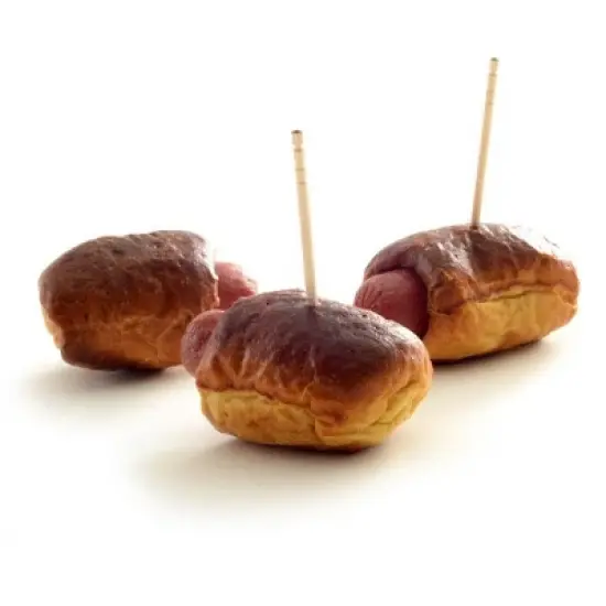 Norpro 2.5" Fancy Ornate Wood Toothpicks Appetizer Skewers with Holder - 450 Pack image {1}