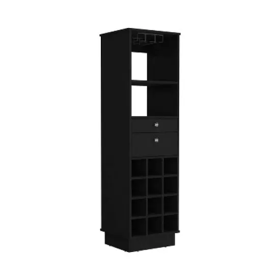 Gulches Classic Bar Cabinet: Elegant Storage for Wine Lovers image {5}