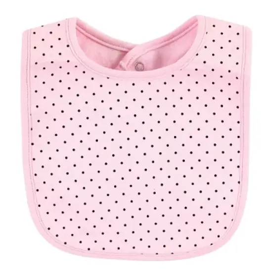 Hudson Baby Infant Girl Cotton Bib and Headband, Toile, 0-6 months image {2}