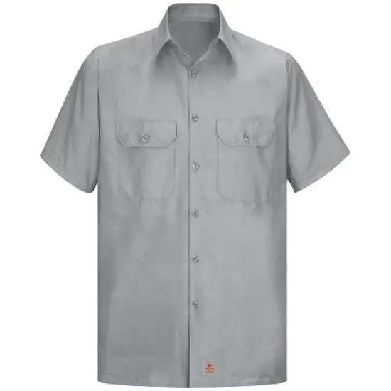 Red Kap&reg; Men's Short Sleeve Solid Rip Stop Shirt image {7}