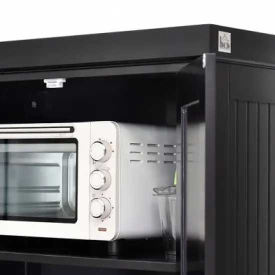 HOMCOM 72" Traditional Freestanding Kitchen Pantry Cabinet Cupboard with Doors and 3 Adjustable Shelves image {5}