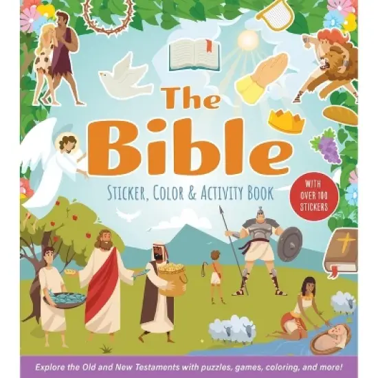 The Bible Sticker, Color & Activity Book - by  Editors of Chartwell Books (Paperback) image {1}