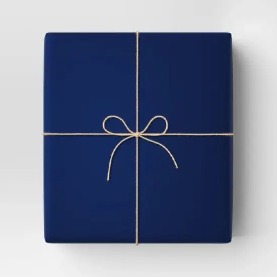 30&rdquo; 25 sq ft Christmas Roll Wrap Solid Blue - Wondershop&trade; image {1}