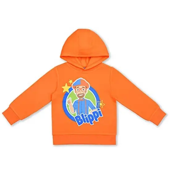 Blippi Boy's 2-Pack Zip Up Graphic Hoodie and Pullover Hooded Sweatshirt Set for toddler image {6}