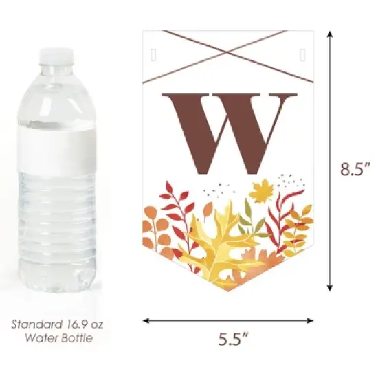 Big Dot of Happiness Fall Foliage Baby - Autumn Leaves Baby Shower Bunting Banner - Party Decorations - Welcome Baby image {2}