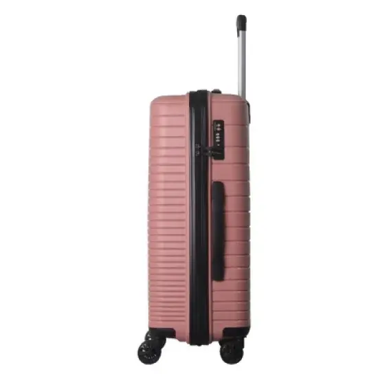 MAYEERTY 3 Piece Lightweight Luggage Set, PP Hardshell Carry on Suitcase with Spinner Wheels & TSA Lock, Pink - 20"/24"/28" image {8}