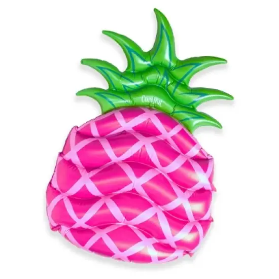 CocoNut Outdoor Inflatable Lounge Pool Float - Sweet Pink Pineapple image {5}