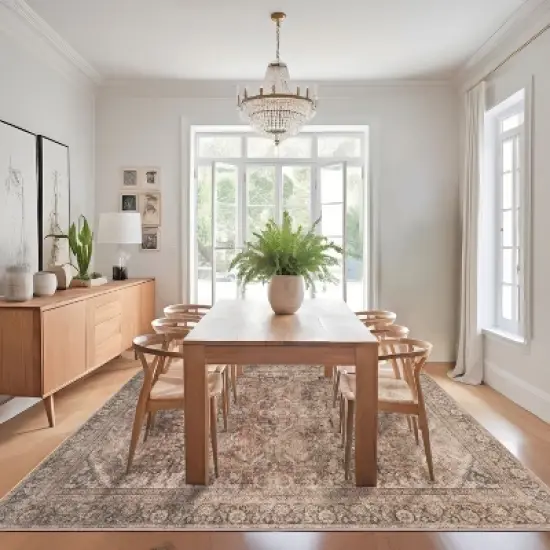 Nuloom Hillstone Collection Deka Traditional Vintage Medallion Area Rug image {14}