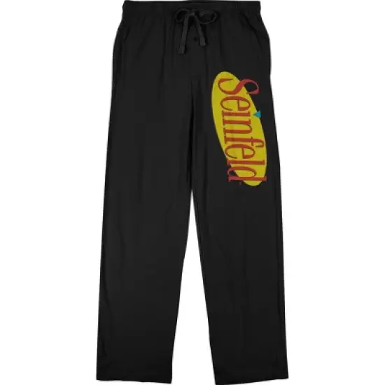 Seinfeld Logo Men's Black Sleep Pajama Pants image {5}