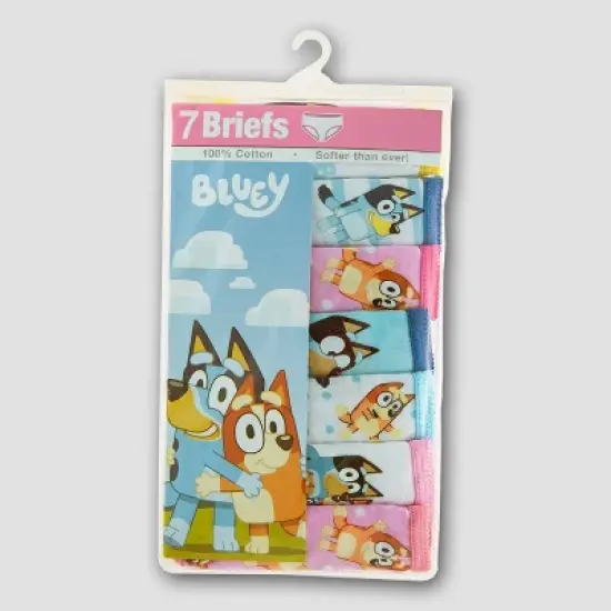 Toddler Girls' 7pk Bluey Classic Briefs - Colors May Vary image {1}