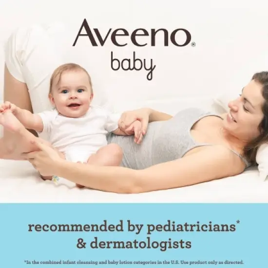 Aveeno Baby Daily Moisture Body Lotion for Delicate Skin with Natural Colloidal Oatmeal & Dimethicone - 8 fl oz image {2}
