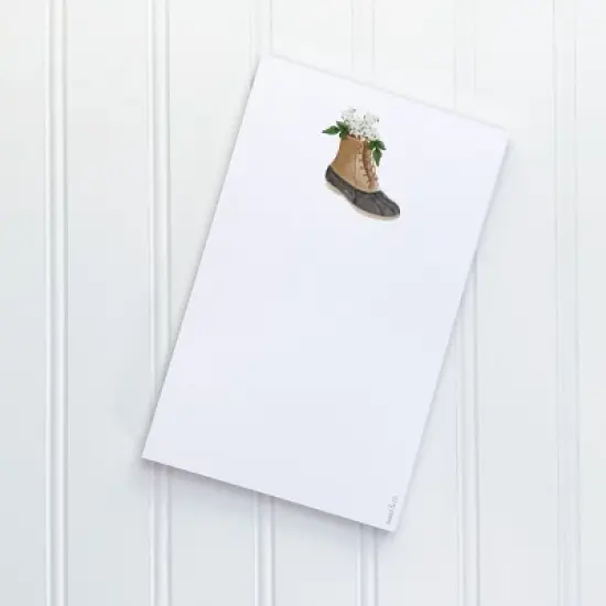Rain Boots 5" x 8" Notepad by Ramus & Co (50 Heavyweight Tear-Off Sheets) image {3}