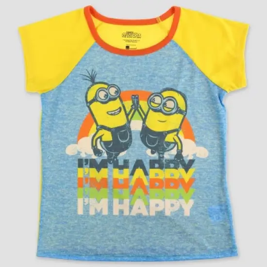 Girls' Despicable Me Minions 2pc Pajama Set - Blue image {1}