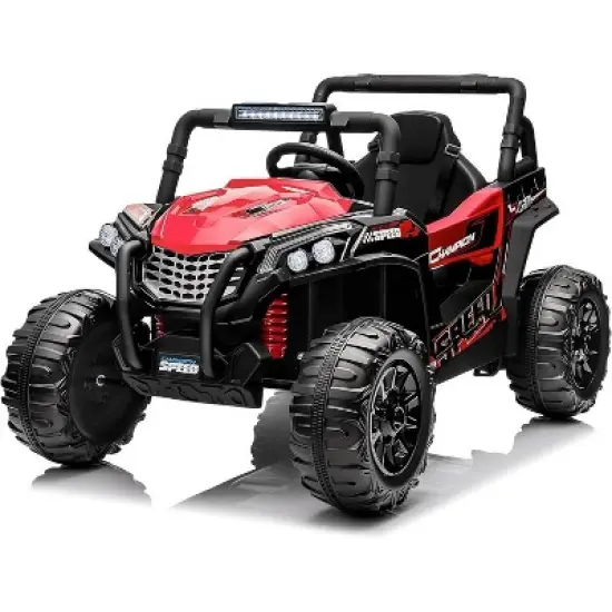 Ride On Car for Kids,  12V Off-Road UTV with Remote Control, Battery Powered Electric Vehicle with Dual 120W Motors image {8}